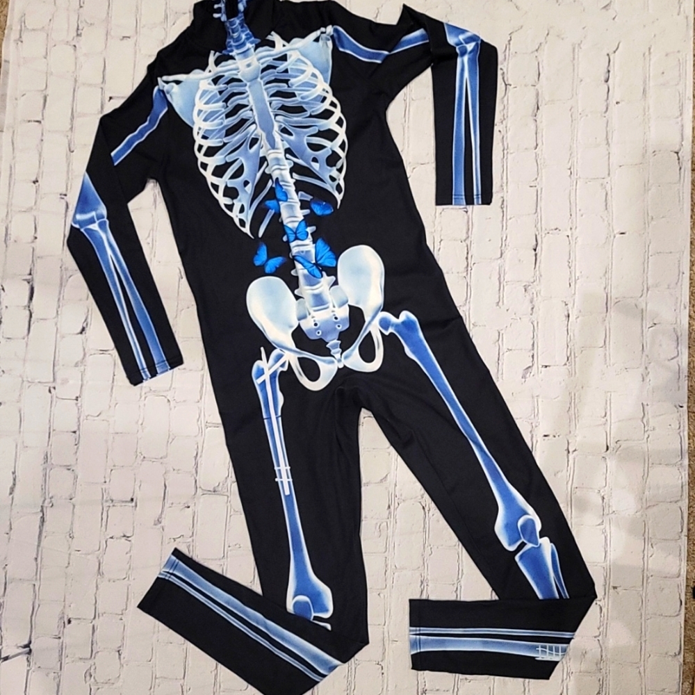 HALLOWEEN BLUE SKELETON